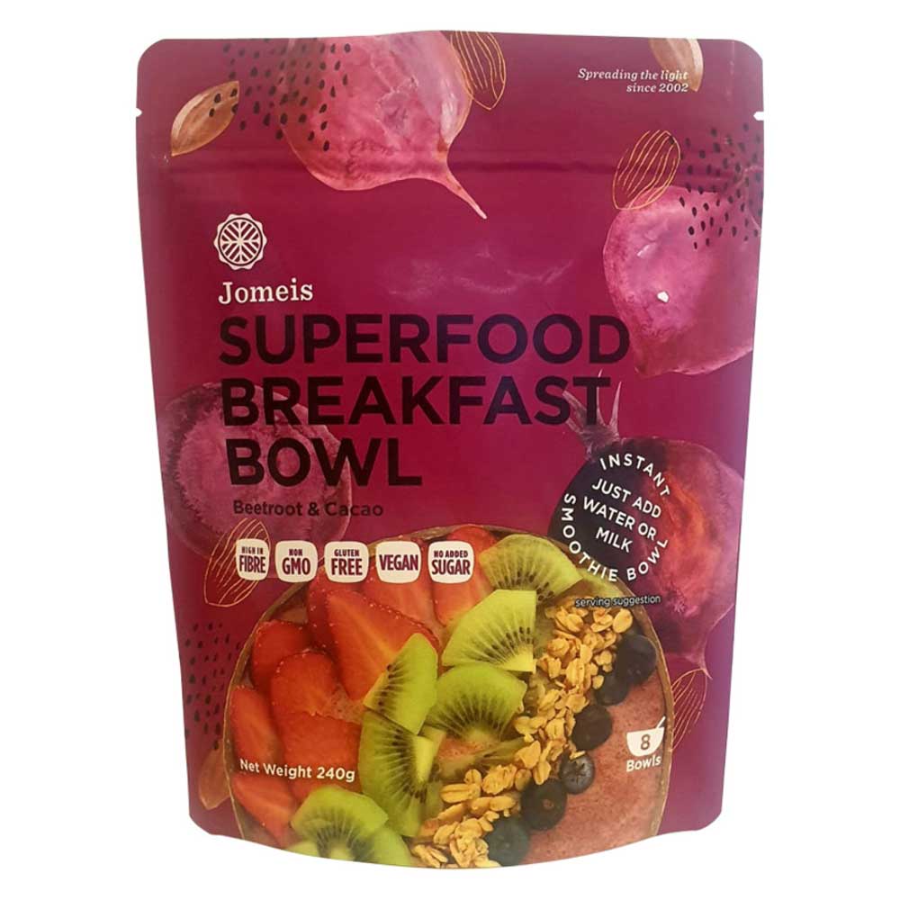 Jomeis Superfood Breakfast Bowl Mix Beetroot & Cacao - 240g