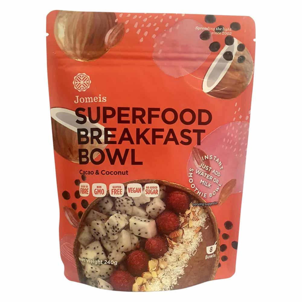 Jomeis Superfood Breakfast Bowl Mix Cacao & Coconut - 240g