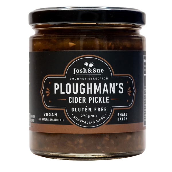 Josh&Sue Ploughman's Cider Pickle, Australian Made, Gluten Free