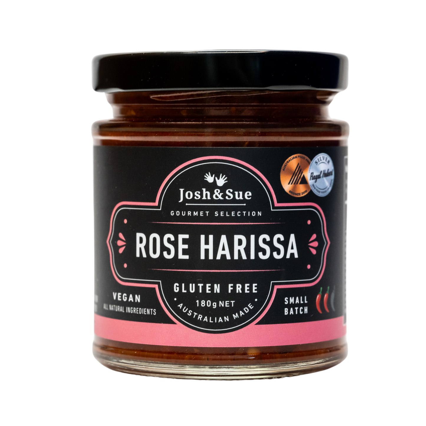 Josh & Sue Rose Harissa Paste - 180g - L'Organic