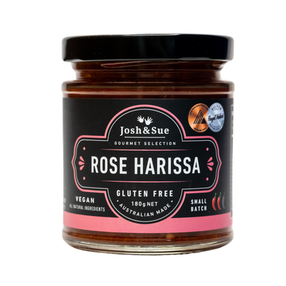 Josh & Sue Rose Harissa Paste - 180g - L'Organic