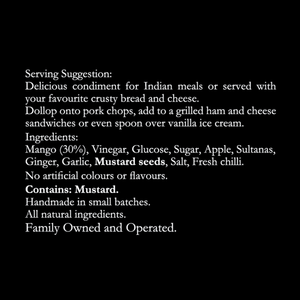 Spicy Mango Chutney Serving Suggestions