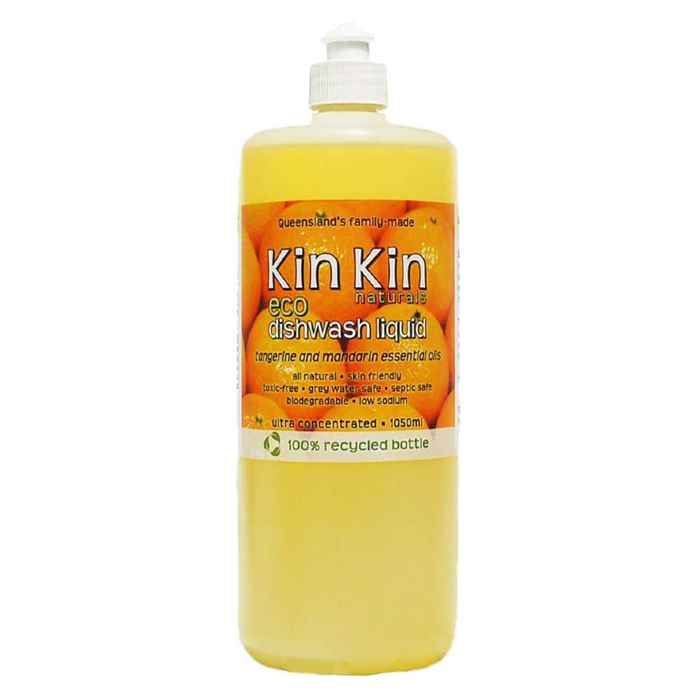 KIN KIN NATURALS Tangerine & Mandarin Organic Dishwash Liquid (Ultra Conc.) 1050ml