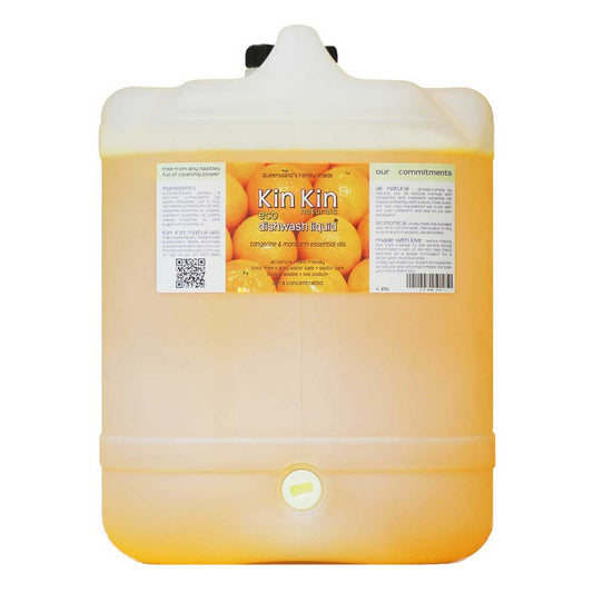 Kin Kin Bulk Dishwash Liquid Tangerine Mandarin 20L - L'Organic