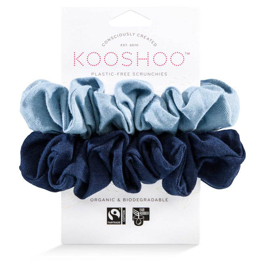 Kooshoo Organic Scrunchies - Evening Sky - 2 Pack