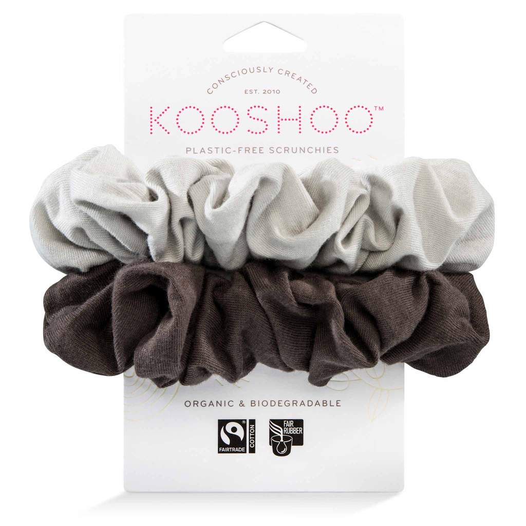 Kooshoo Organic Scrunchies - Moon Shadow - 2 Pack