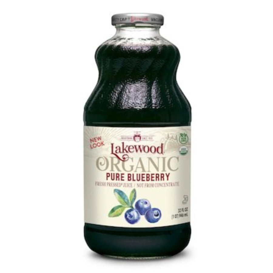 LAKEWOOD Organic Blueberry Juice Fresh Pressed 946ml - L'Organic