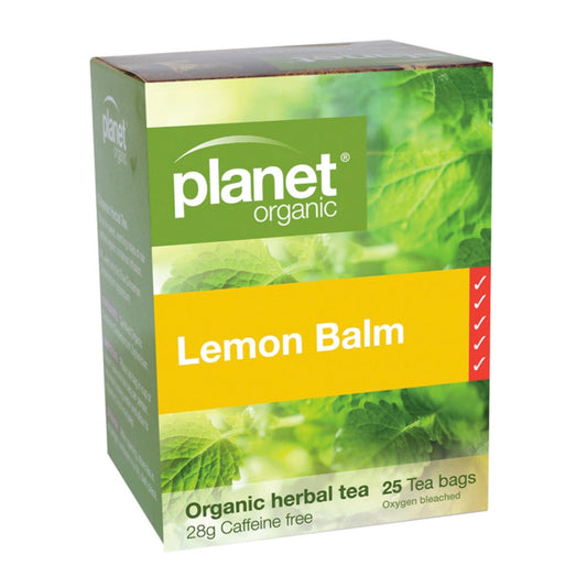 PLANET ORGANIC Herbal Tea Bags Lemon Balm 25 Bags