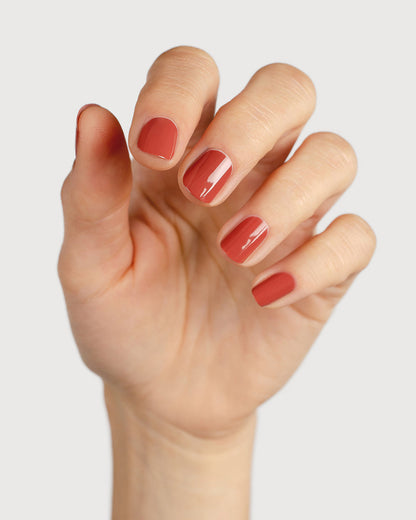 Sienna Nail Polish Life - Brick Red - 10ml