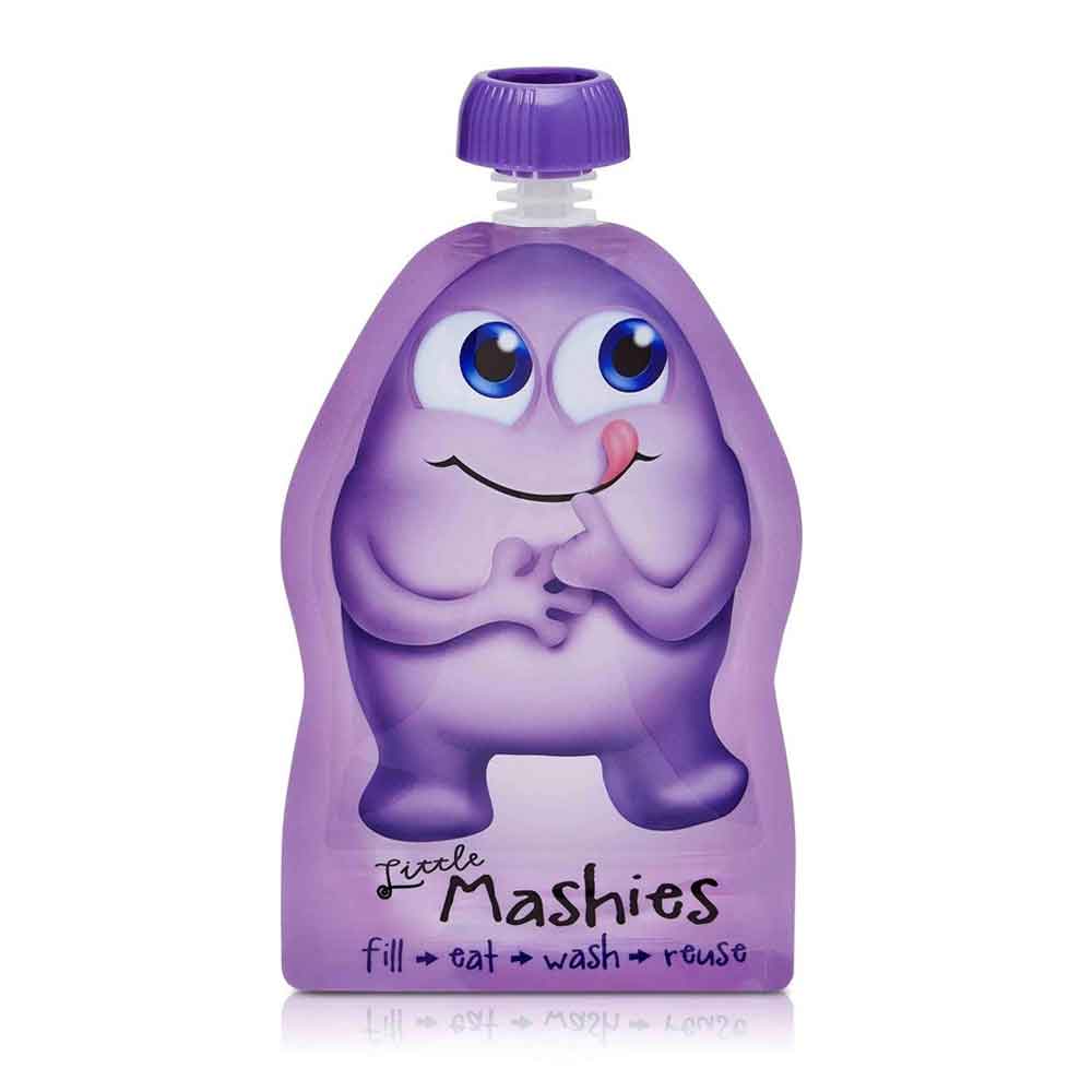 Little Mashies Reusable Baby Food Pouch 2 pack - Purple