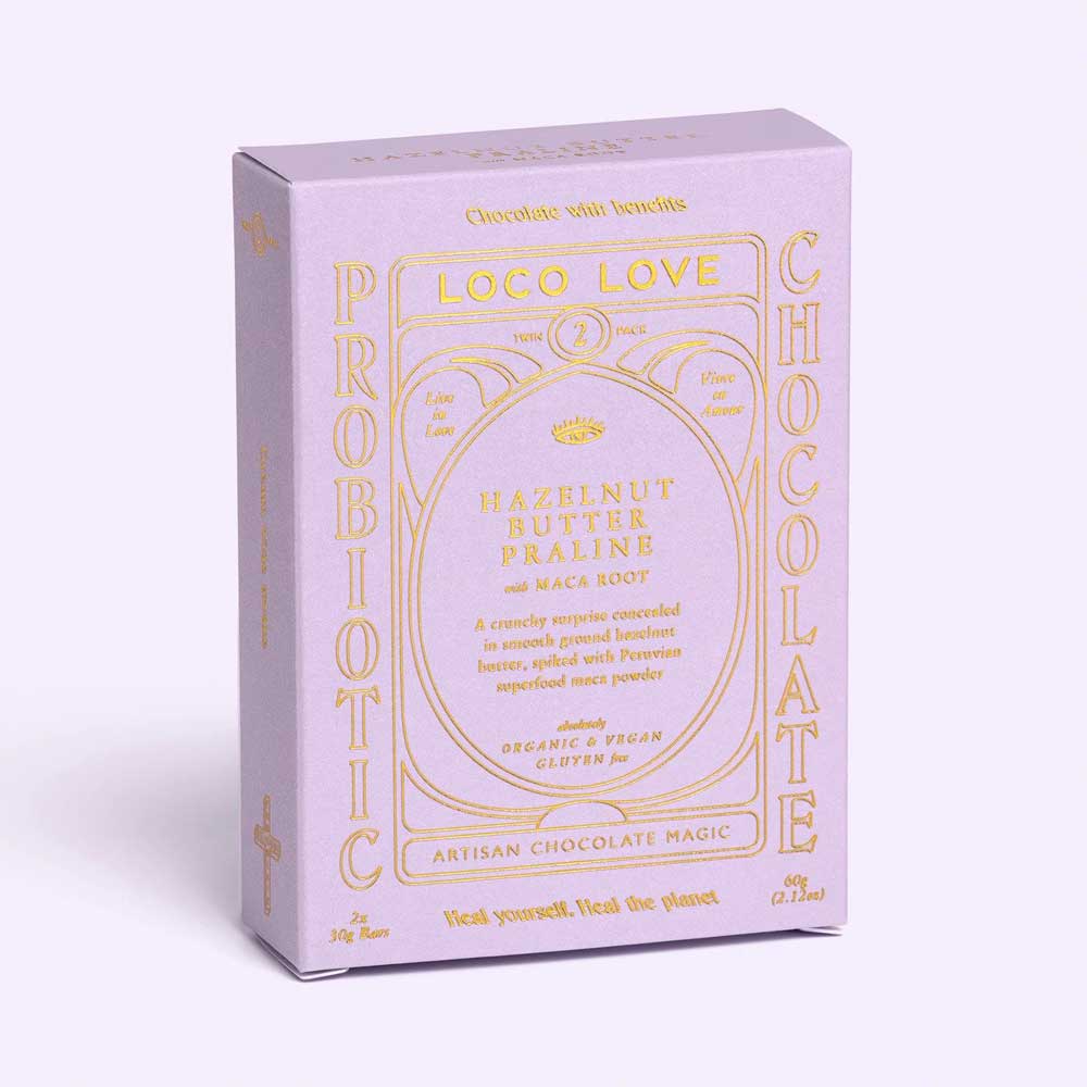 Loco Love Hazelnut Praline Chocolate Twin Pack