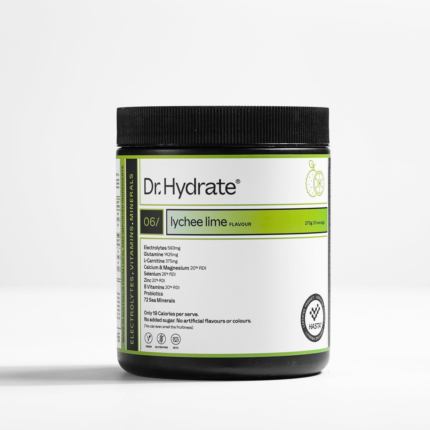 Dr. Hydrate All-In-One Hydration Drink Lychee Lime - 270g