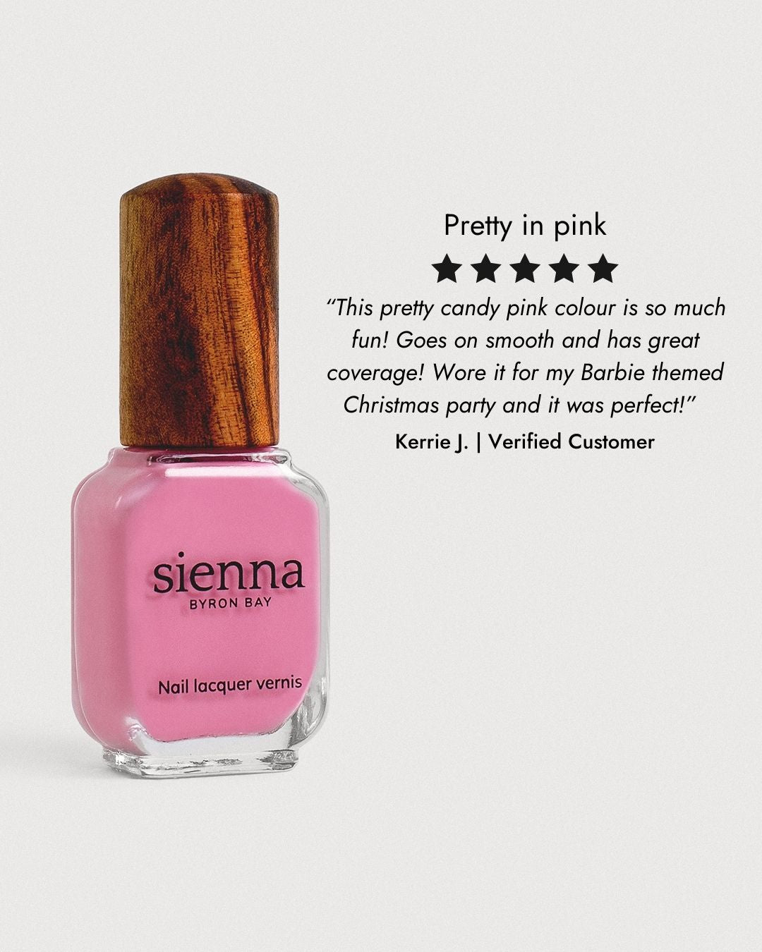 Sienna Nail Polish Magnolia - Classic Pink - 10ml