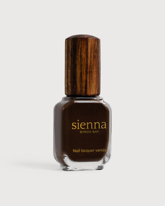 Sienna Nail Polish Majestic - Dark Chocolate Brown - 10ml