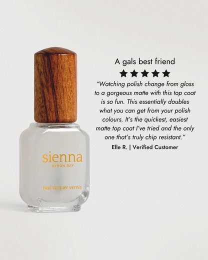 Sienna Matte Top Coat - 10ml
