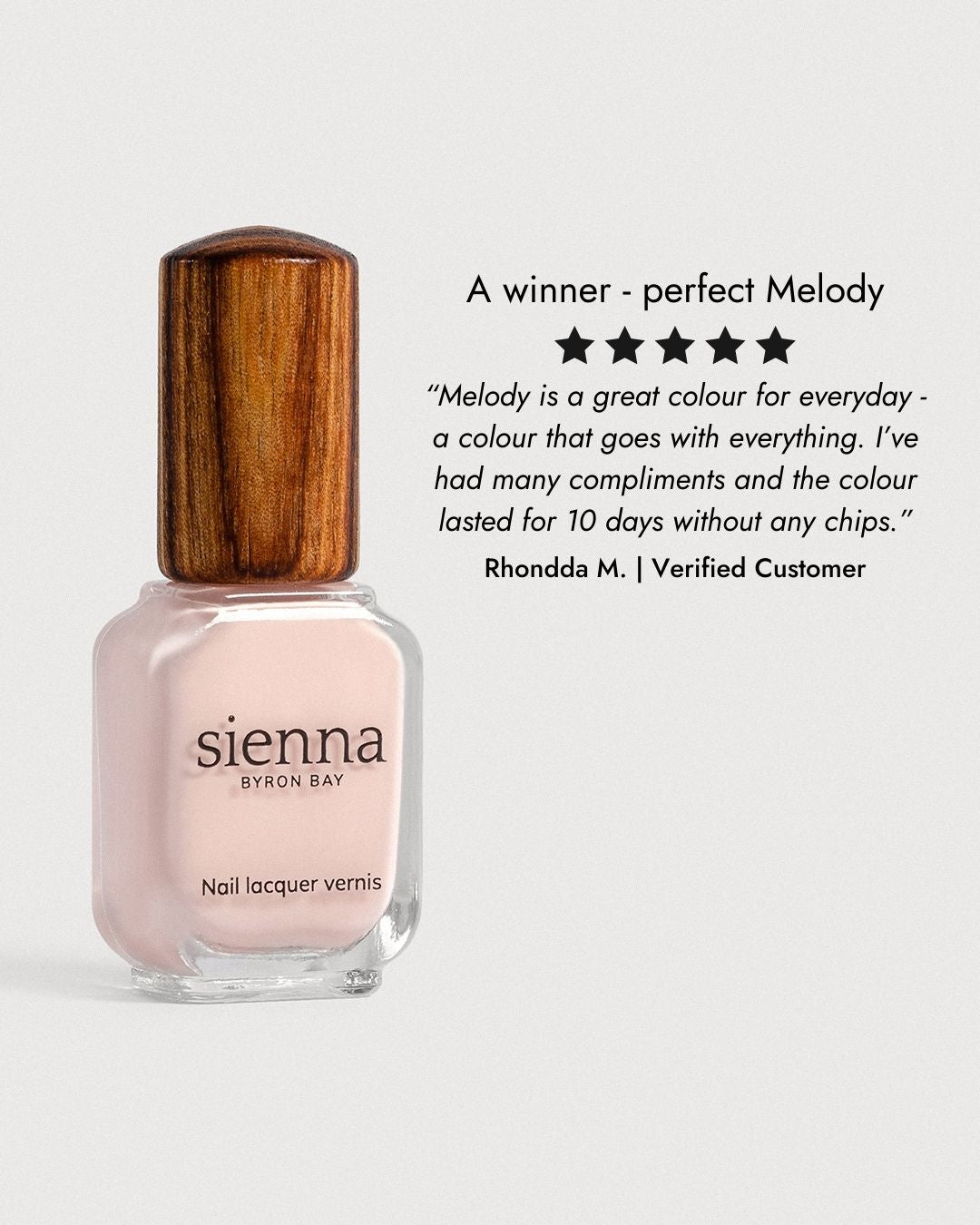 Sienna Nail Polish Melody - Light Pink - 10ml