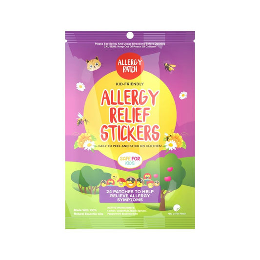 NATPAT Organic Allergy Relief Patches for Kids - 24 Pack Stickers