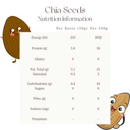 Mindful Foods Organic Chia Seeds - 350g