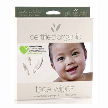 Nature's Child Reusable Face Wipes 2pk