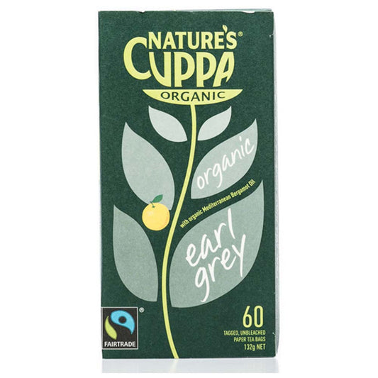 Nature's Cuppa Organic Earl Grey - 60 Tea Bags