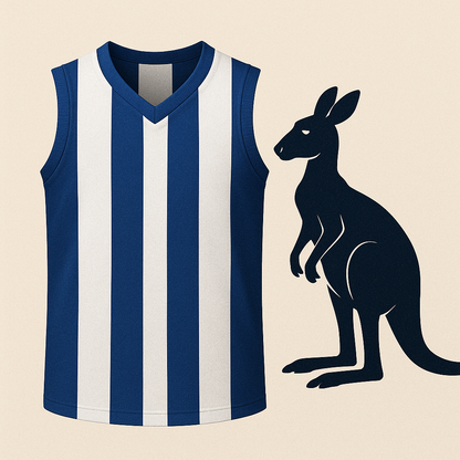 Soapmaid Footy Bath Bomb (Blue & White) - North Melbourne Kangaroos - 1 Pack