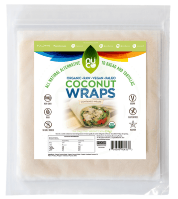 Nuco Organic Raw Coconut Wraps - 5 Pack