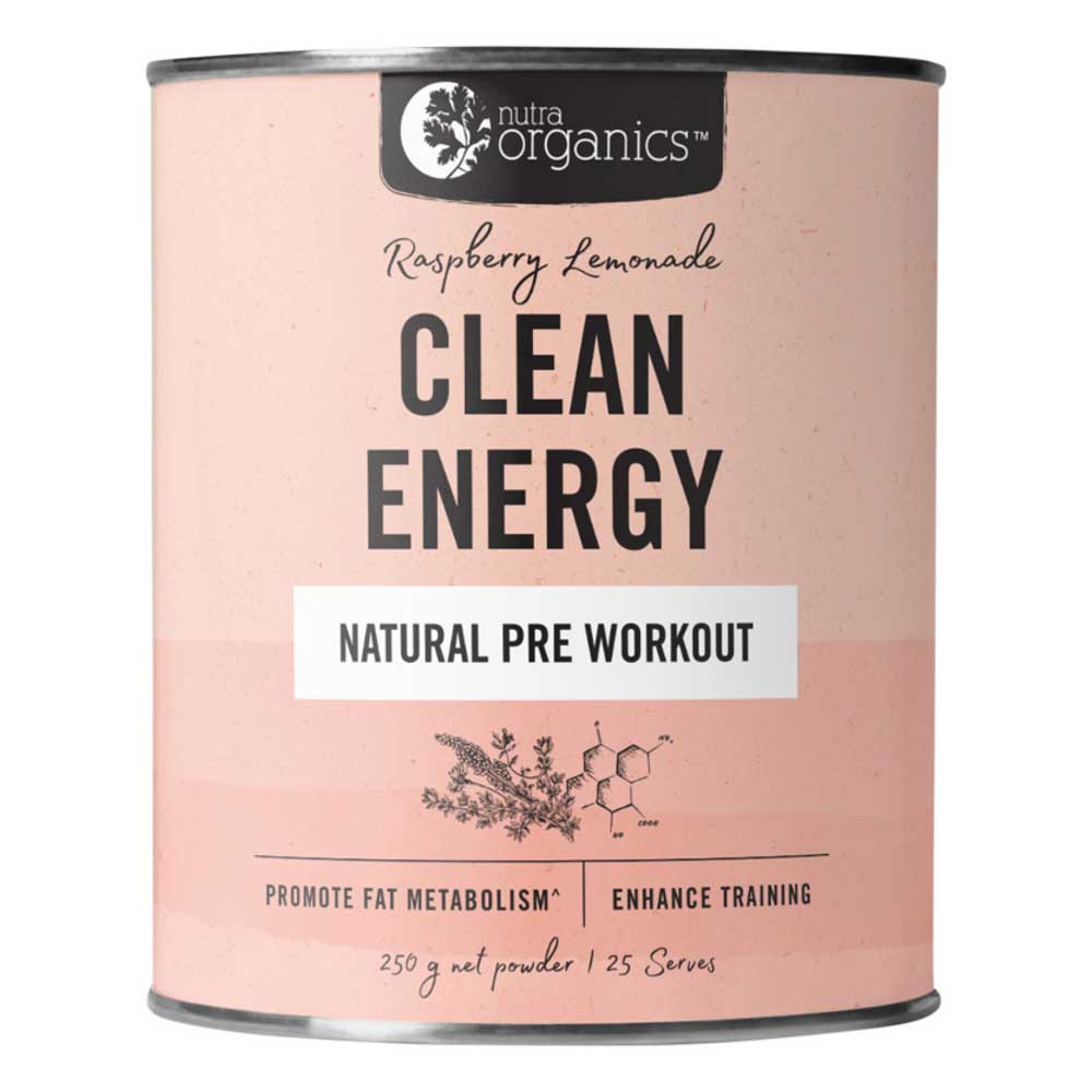 Nutra Organics Clean Energy Raspberry Lemonade - 250g