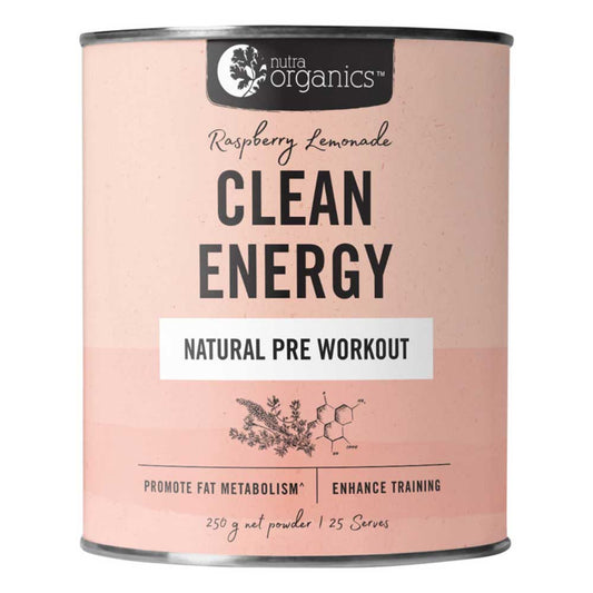 Nutra Organics Clean Energy Raspberry Lemonade - 250g