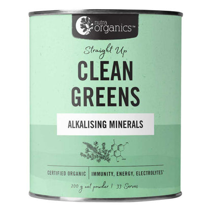 Nutra Organics Organic Clean Greens Straight Up - 200g