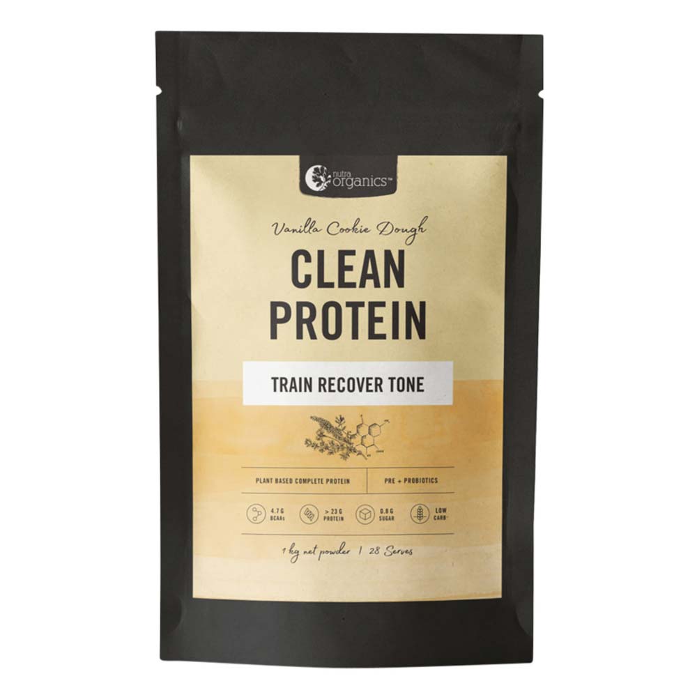 Nutra Organics Organic Clean Protein Vanilla Cookie Dough - 1kg