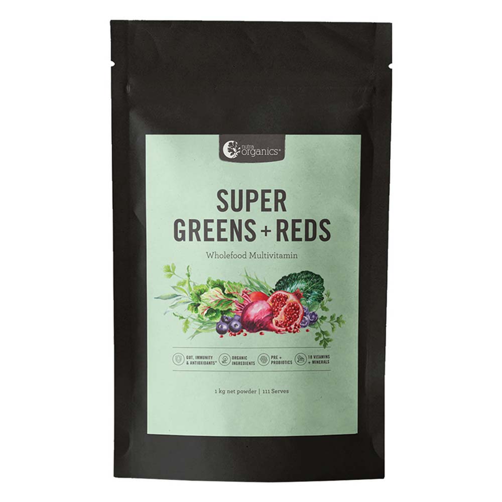 Nutra Organics Super Greens Plus Reds - 1kg