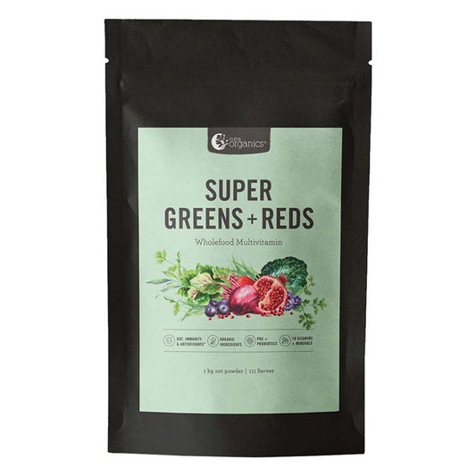 Nutra Organics Super Greens Plus Reds - 1kg