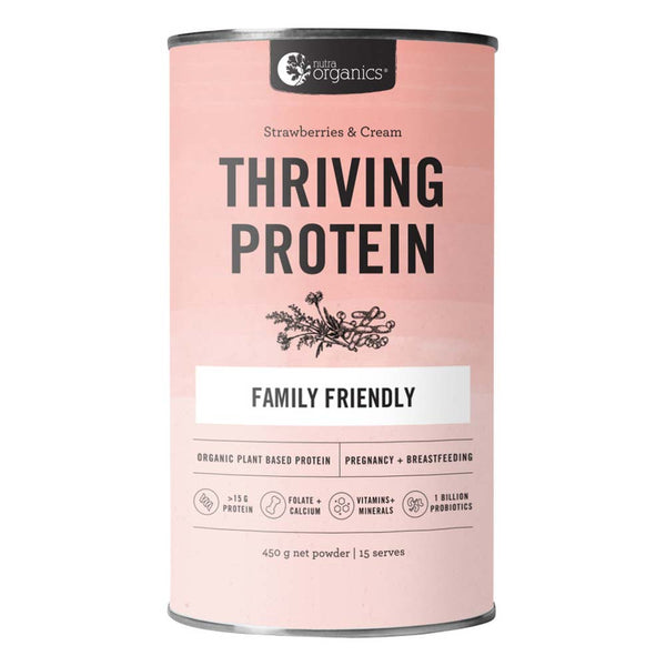 Nutra Organics Thriving Protein Strawberries & Cream - 450g