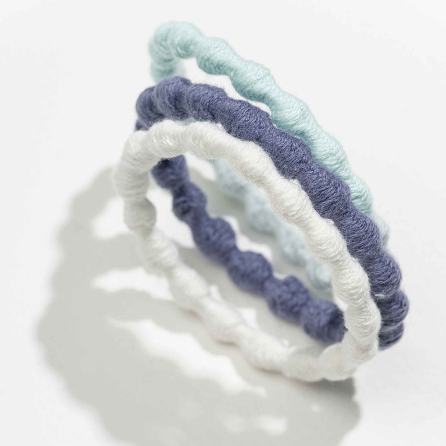 Kooshoo Plastic-Free Ocean Pearl Hair Ties - 3 Pack
