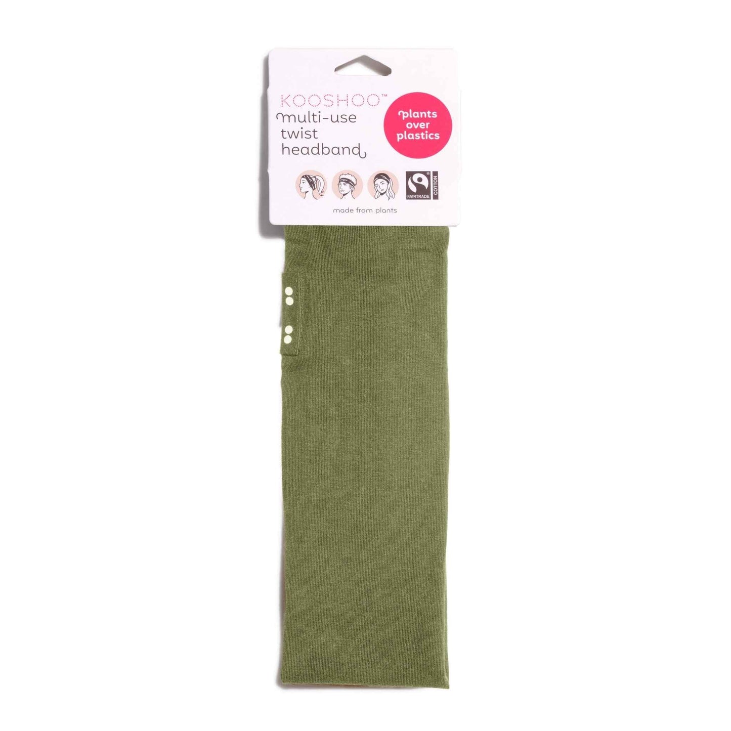 Kooshoo Organic Twist Headband - Olive Branch