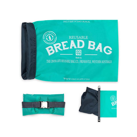 Onya Reusable Bread Bag - Aqua - L'Organic
