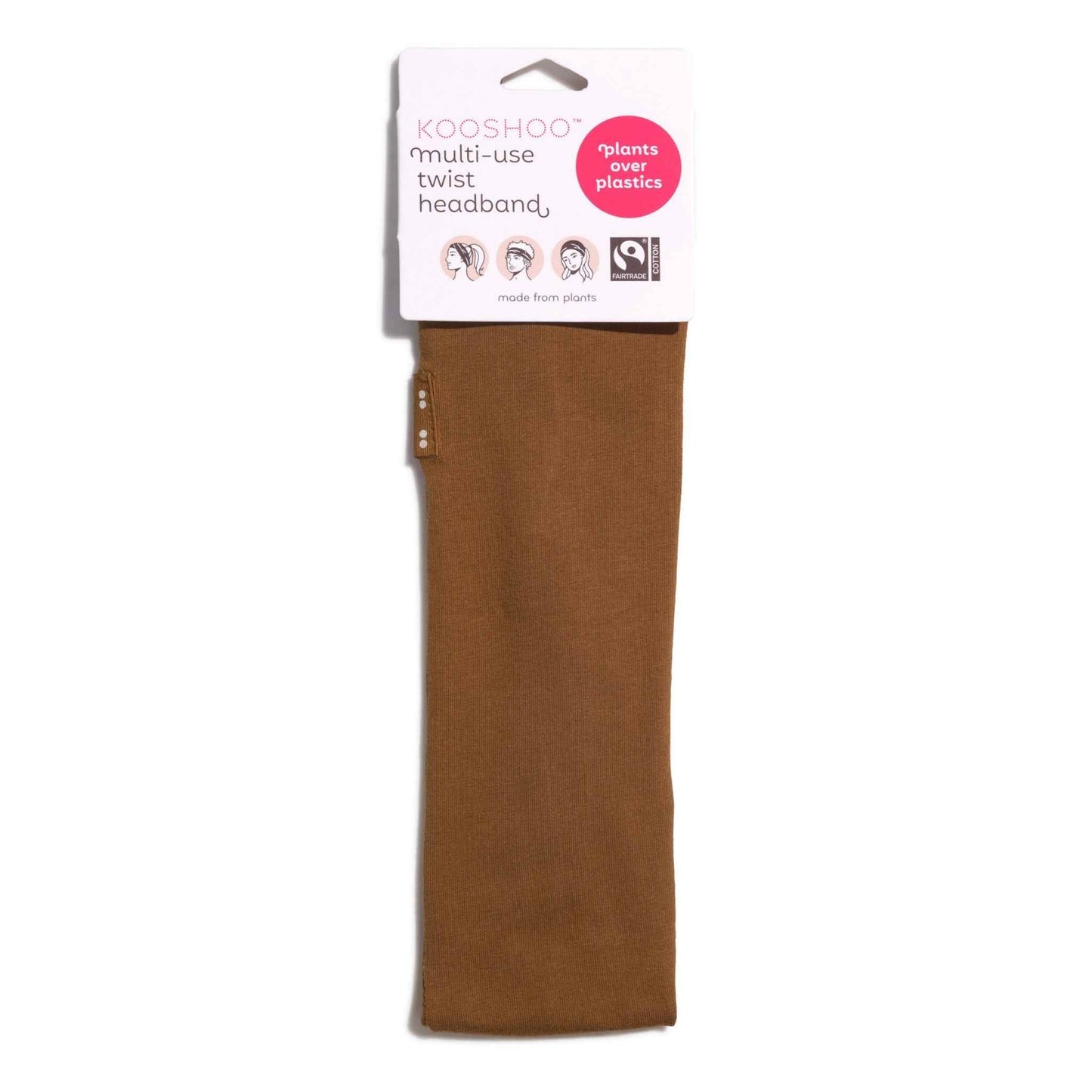 Kooshoo Organic Twist Headband - Cocoa Brown