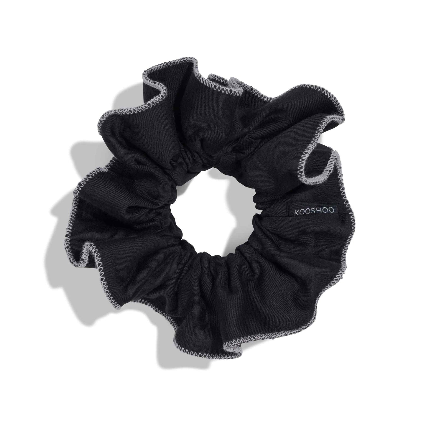 Kooshoo Plastic-Free Ruffle Scrunchie - Tuxedo