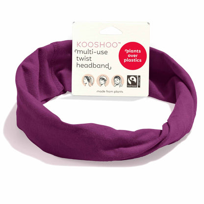 Kooshoo Organic Twist Headband - Wild Beet