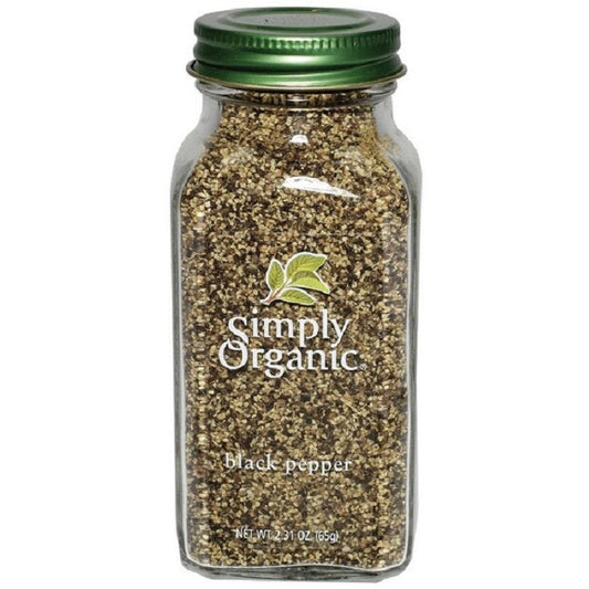 Simply Organic Black Pepper Medium Grind - 65g
