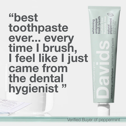 Davids premium toothpaste peppermint - 149g