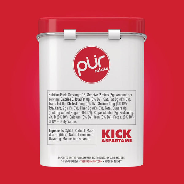 PUR Gum Mints - Cinnamon 30g Tin - L'Organic