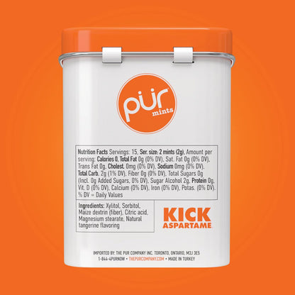 PUR Gum Mints - Tangerine Tango 30g Tin - L'Organic