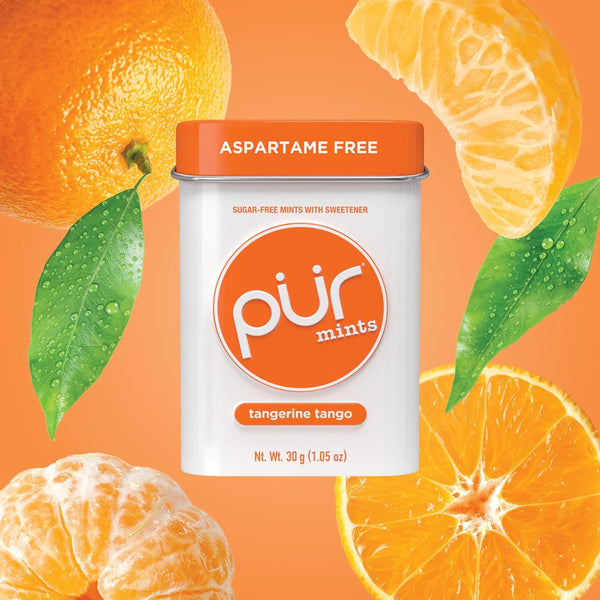 PUR Gum Mints - Tangerine Tango 30g Tin - L'Organic