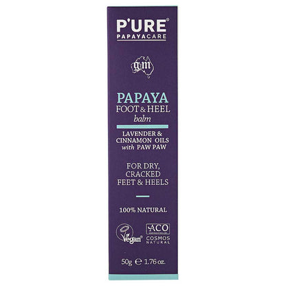 P'URE Papayacare Papaya Foot & Heel Balm - 50g