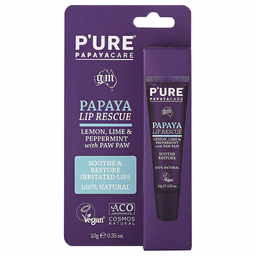 P'URE Papayacare Papaya Lip Rescue Balm - 10g