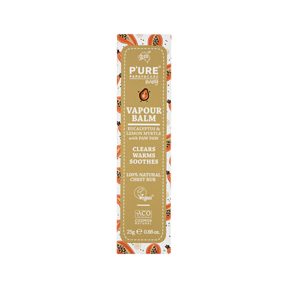 P'URE Papayacare Baby Vapour Balm - 25g - L'Organic