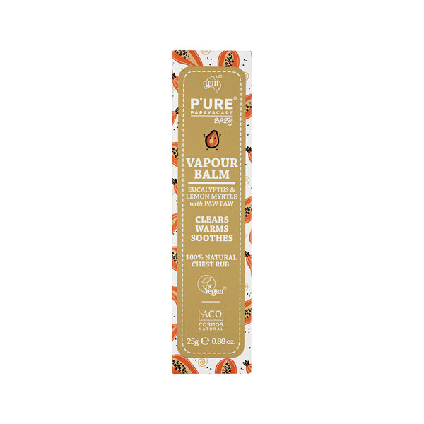 P'URE Papayacare Baby Vapour Balm - 25g - L'Organic