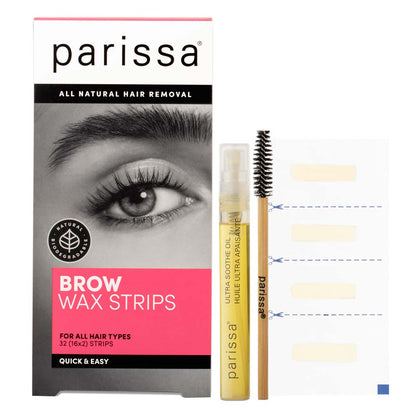 Parissa Brow Wax Strips - 32 Pack