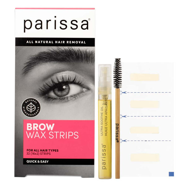 Parissa Brow Wax Strips - 32 Pack